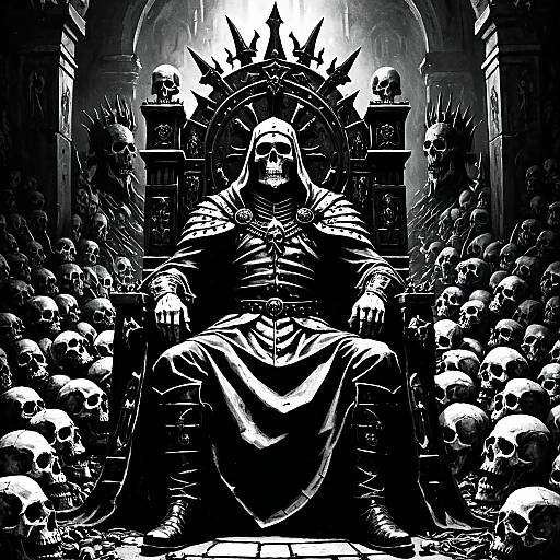 Plague Herald on Throne of Skulls