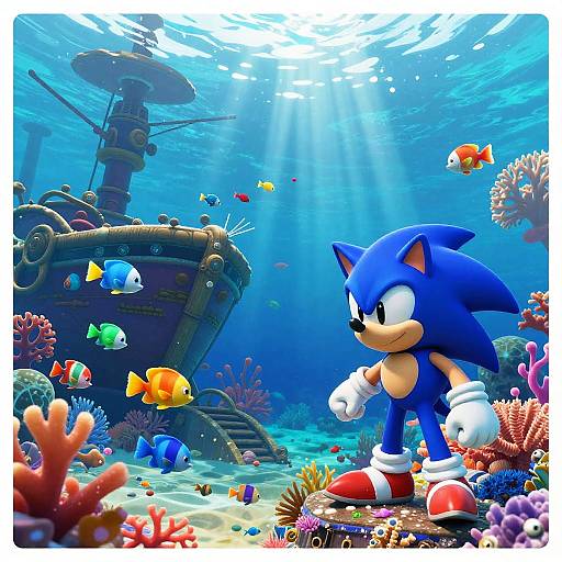 Sonic Underwater Level Backgrounds