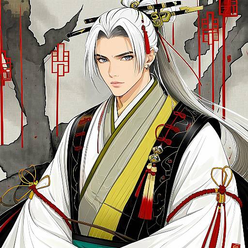 Illustration of Archer (fate/samurai remnant), fate/samurai remnant in the style of Moudoku (decopon3rd)
