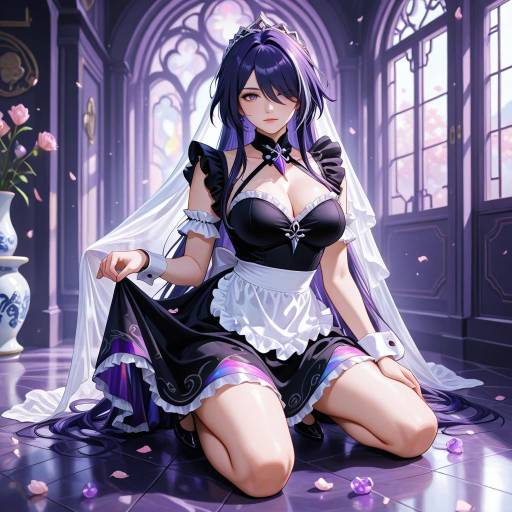 Enchanting Acheron Maid in Star Rail