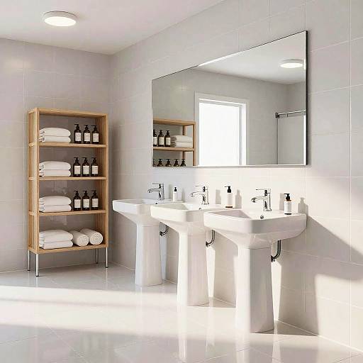 Sparkling Clean Restroom Concept Art