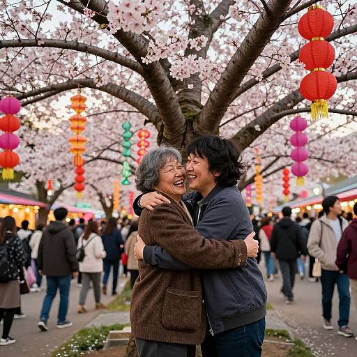 Fengling Embraces Sakura Festival