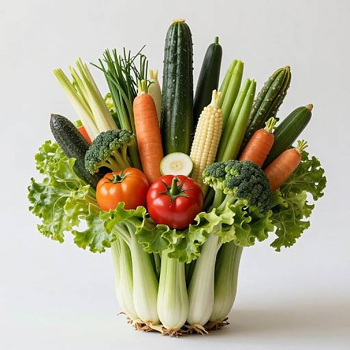Edible Vegetable Bouquet Centerpiece
