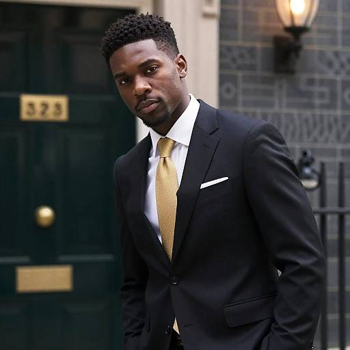 Serious Portrait of a Stylish Man