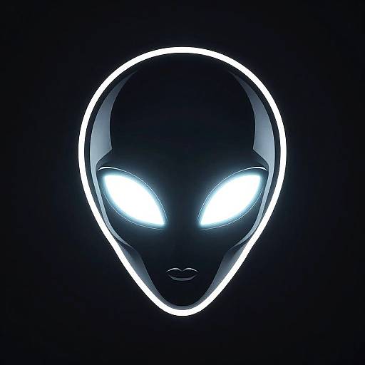 Sleek Futuristic Alien Head Logo