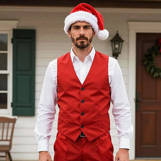 Redneck Santa Costume Portrait