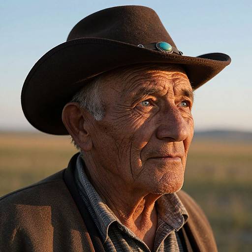 Super-Realistic Elderly Native American Portrait