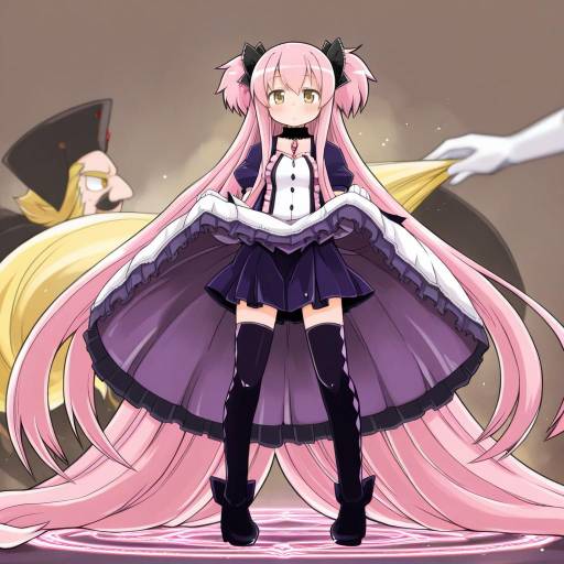 Illustration of Anthony (madoka magica), mahou shoujo madoka magica in the style of Enjaku izuku