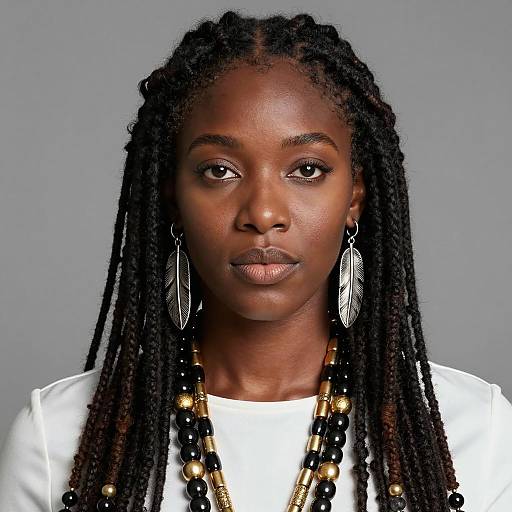 Confident African American Woman Portrait