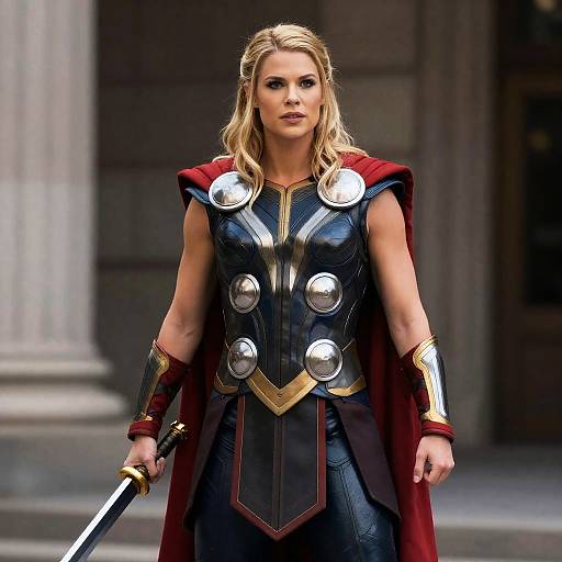 Female Mighty Thor Cosplay Costume