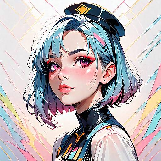 Ultra-Futuristic AI-Generated Female Portrait