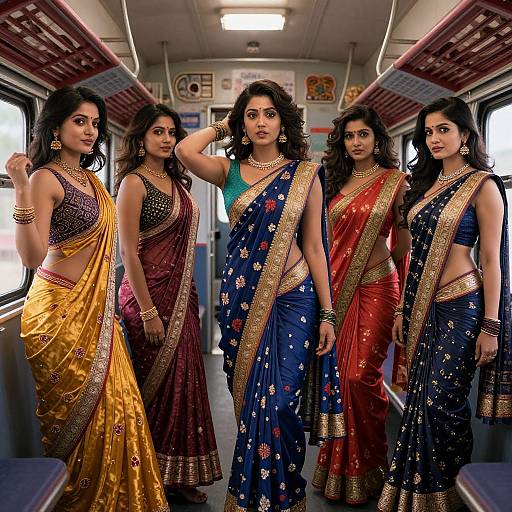 Hyper Realistic Tamil Girls in Sarees