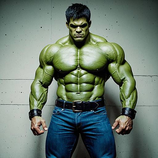 Muscular Male Hulk Costume Design