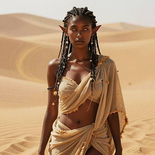 Ethereal Desert Wanderer Portrait