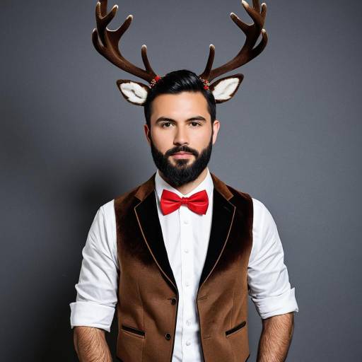 Stylish Stag-Themed Groom Costume
