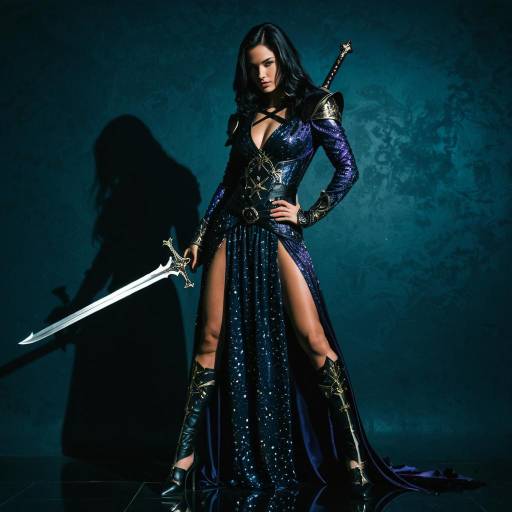 Fantasy Female Warrior with Sword