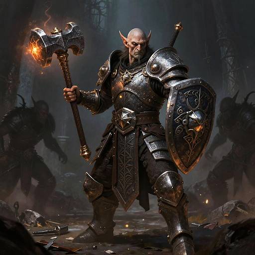 Duergar Paladin in Dwarven Armor