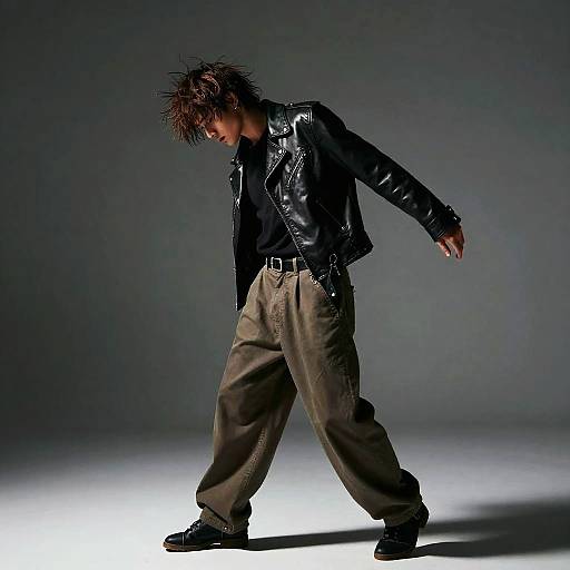 Messy Fringe Male Dancer Style