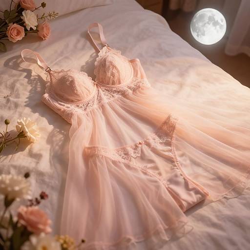 Ethereal Bedroom with Gauze Lingerie