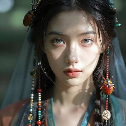 Enigmatic Figure in Bug's-Eye View