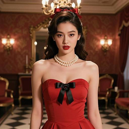 Elegant Moulin Rouge Inspired Party Attire