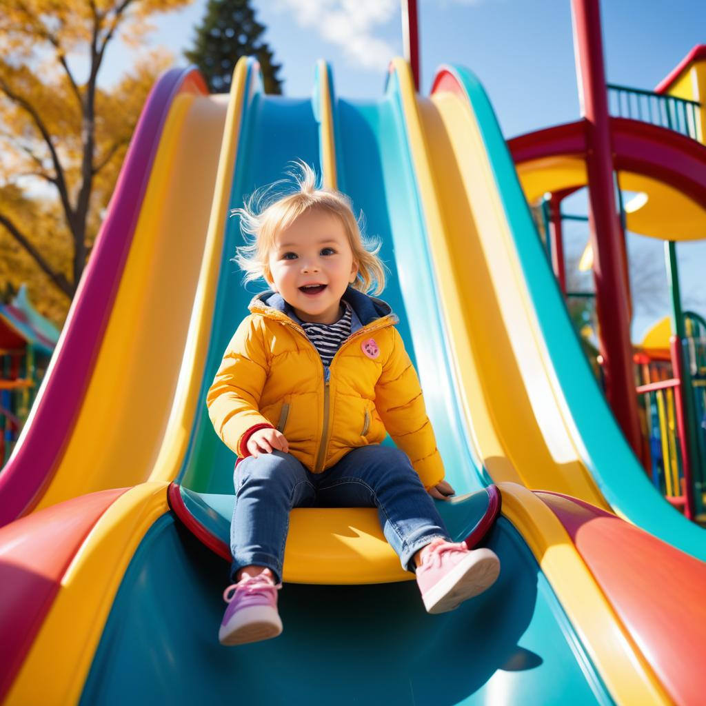 Joyful Innocence in a Colorful Playground