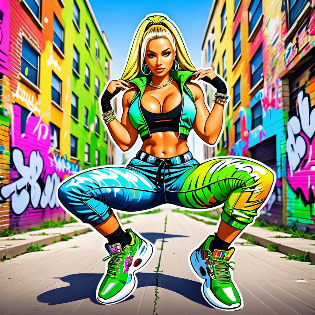 Vibrant Street Art: Graffiti Glamour