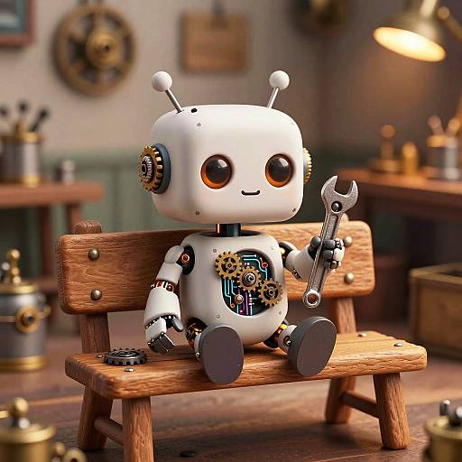 Cute Little Steampunk Robot Workshop