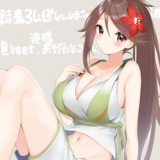 Illustration of Amagi (kancolle), kantai collection in the style of Kakao (chocolate land)