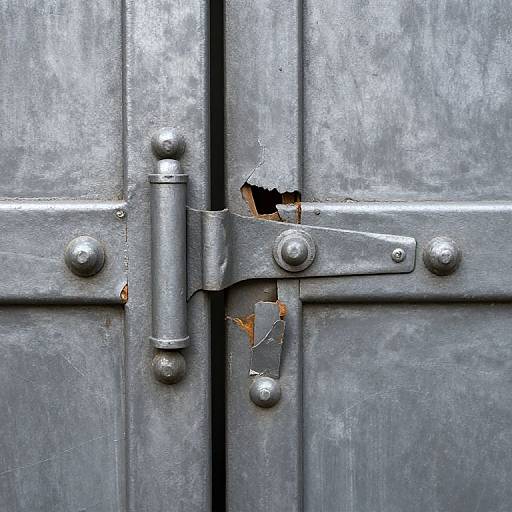 Old Damaged Steel Door Photo