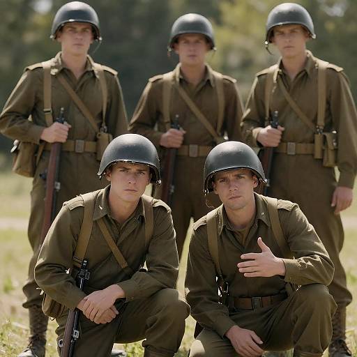 World War II Soldiers in Action