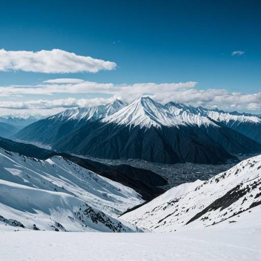 Snow-Capped Mountains in Japanese Alps