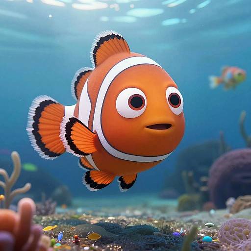 Cute Anime-Style Clownfish Girl