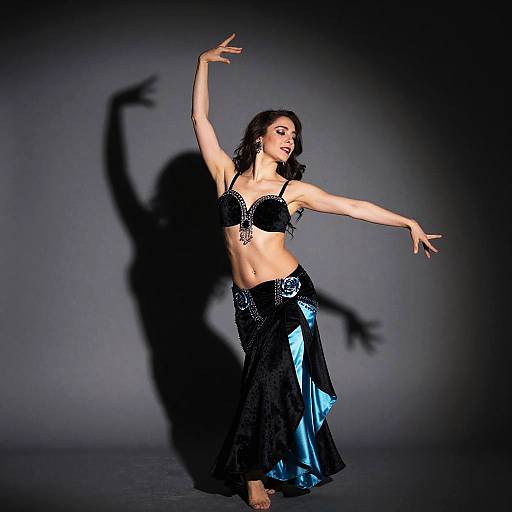 Expressive Contemporary Belly Dance Outfit