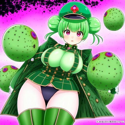 Illustration of Araga kiwi, mahou shoujo ni akogarete in the style of Ebifurya