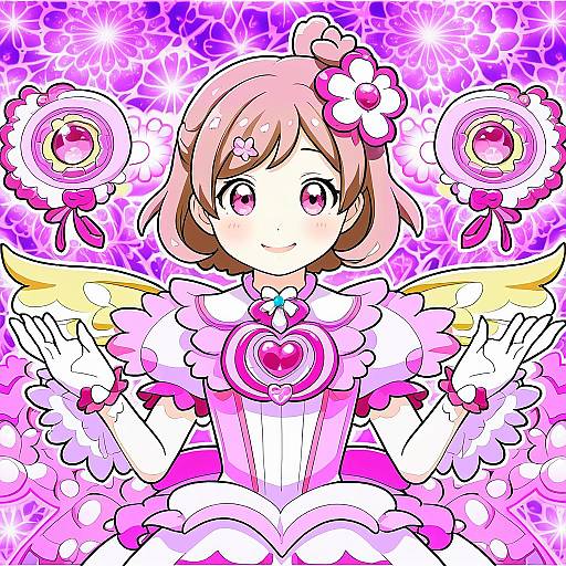 Illustration of Hanadera nodoka, healin' good precure in the style of Aslindsamure