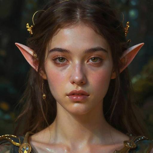Radiant Female Elf Portrait