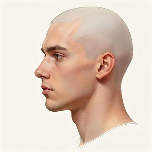Realistic Side Profile Face Model