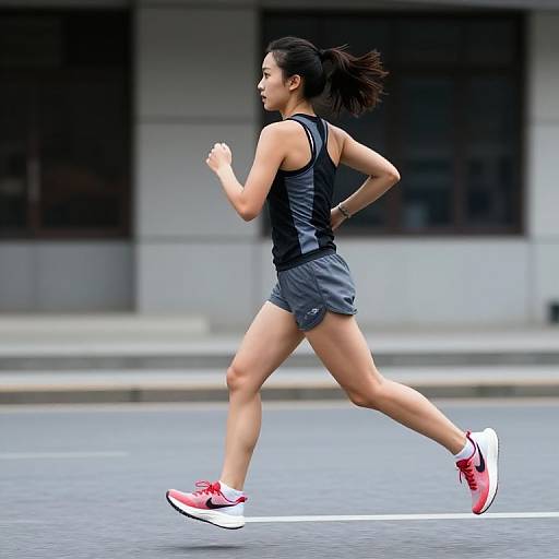 Female Runner in Urban Setting