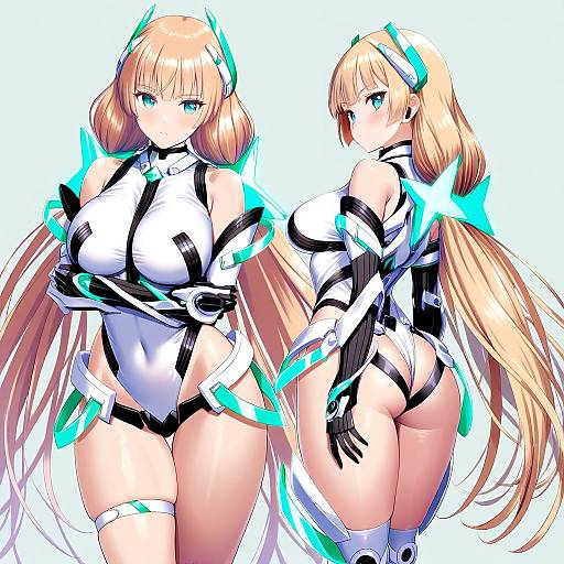 Illustration of Angela balzac, rakuen tsuihou in the style of Kawase seiki