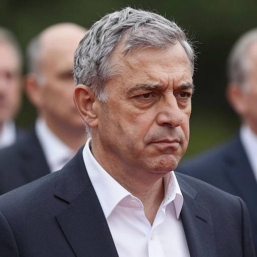 Serious Portrait of a Middle-Aged Man