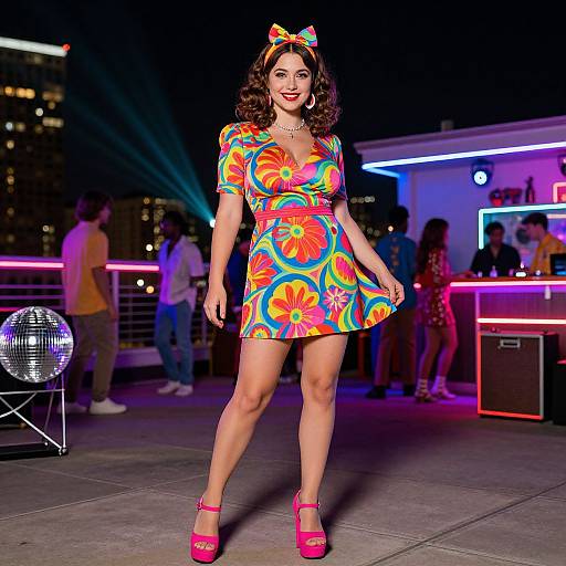 70s Psychedelic Rooftop Party Style