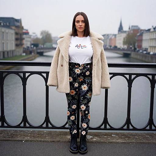 Stylish Woman by Historic Bridge