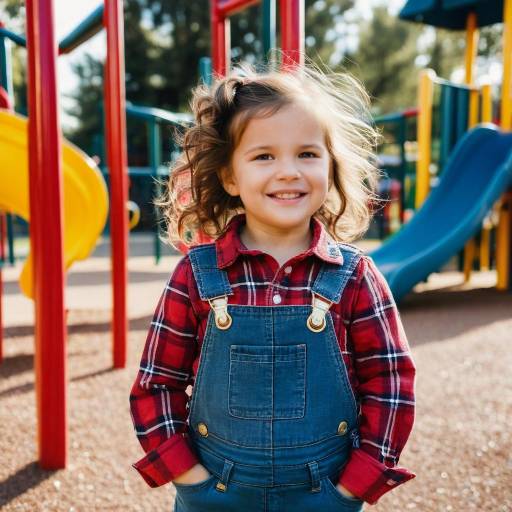 Smiling Toddler Girl at Playground