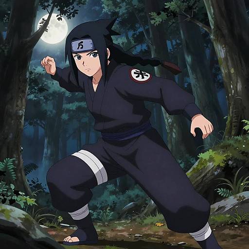 Moonlit Kunoichi Stealth in Kishimoto Style