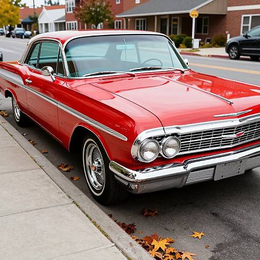 Classic 1957 Red Chevrolet Impala