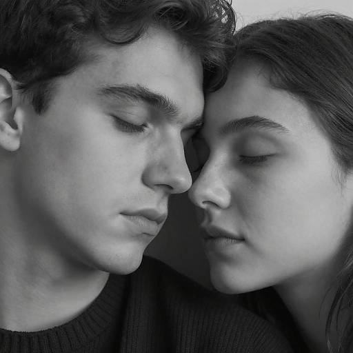 Intimate Black and White Portrait Photograph