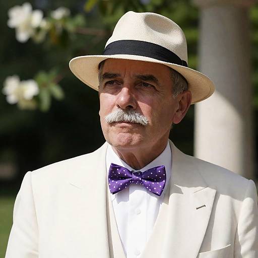 Charming Portrait of Classy Man Outdoors