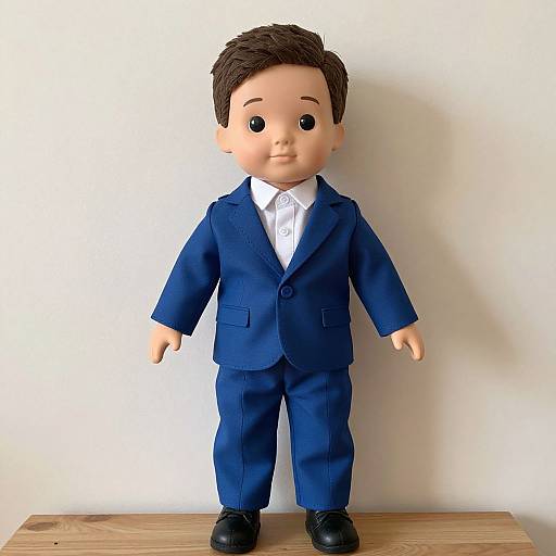 Rag Doll Boy in Blue Suit