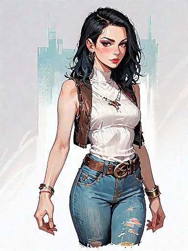 Casual Chic Girl in Denim